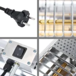 1000W Handheld Heat Light Infrared Dryer Spray Paint Heating Curing Lamp Baking Booth Heater, Cable Length: 2m EU Plug - Image 4