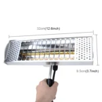 1000W Handheld Heat Light Infrared Dryer Spray Paint Heating Curing Lamp Baking Booth Heater, Cable Length: 2m EU Plug - Image 7