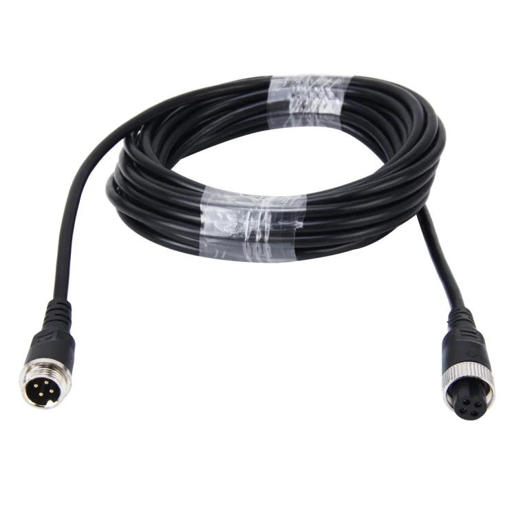 CMS8327_1.webp 5m M12 4P Aviation Connector Video Audio Extend Cable for CCTV Camera DVR - Image 2
