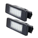 2 PCS License Plate Light with 24 SMD-3528 Lamps for Peugeot Citroen (White Light) - Image 2