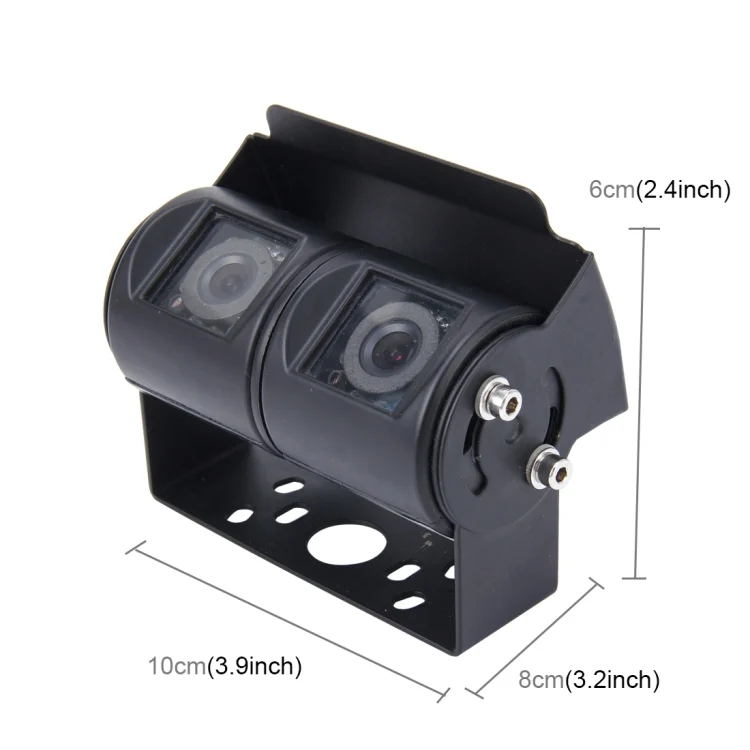 CMS8330B_1.webp Dual Head Universal 720×540 Effective Pixel  50HZ / NTSC 60HZ CCD Waterproof Car Rear View Backup Camera With 24 LED Lamps - Image 2