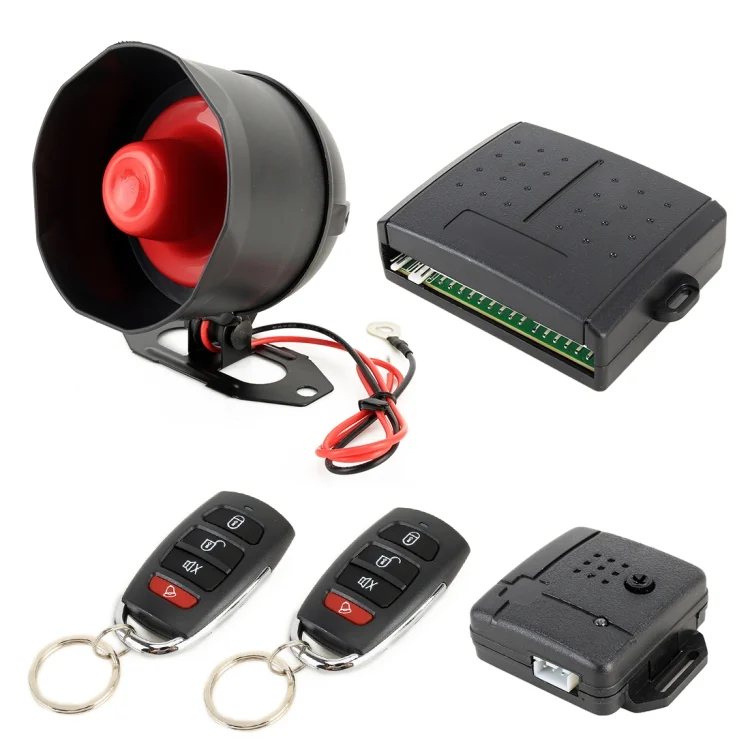 CMS8354.webp Car Safety Warning Alarm System with Two Remote Controls, DC 12V - Image 1