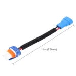 2 PCS 9005 Car HID Xenon Headlight Male to Female Conversion Cable with Ceramic Adapter Socket - Image 3