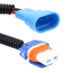 2 PCS 9005 Car HID Xenon Headlight Male to Female Conversion Cable with Ceramic Adapter Socket - Image 4