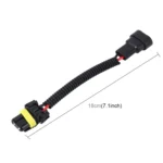 2 PCS 9005/9006 Car HID Xenon Headlight Male to Female Conversion Cable - Image 3