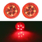 2 PCS Car Door Magnetic Warning Strobe Light Lamp(Red Light)