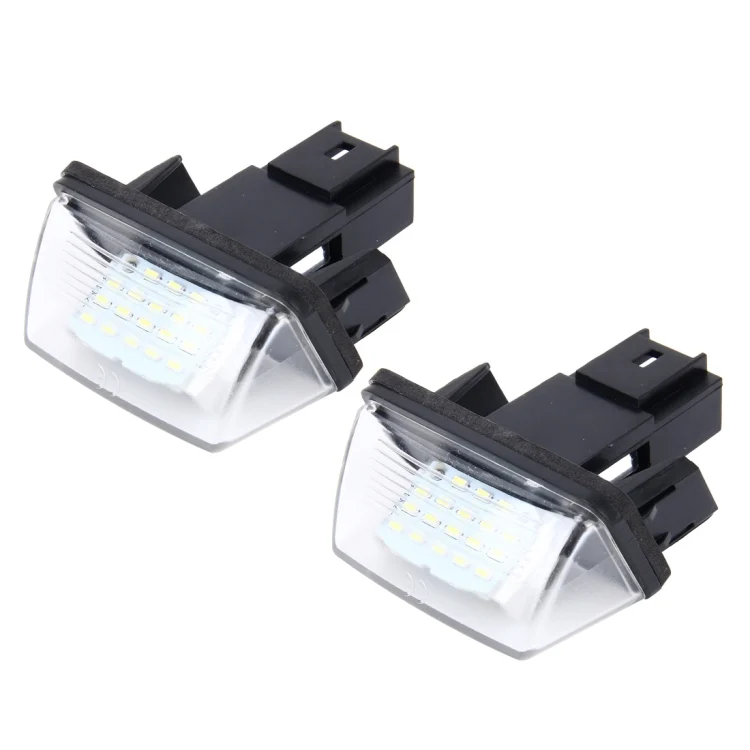 CMS8376_1.webp 2 PCS License Plate Light with 24 SMD-3528 Lamps for Peugeot Citroen(White Light) - Image 2