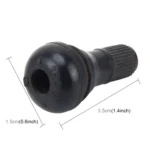 TR412 Car Motorcycle Bike Universal Copper Valve Adaptor with Rubber Cover - Image 3