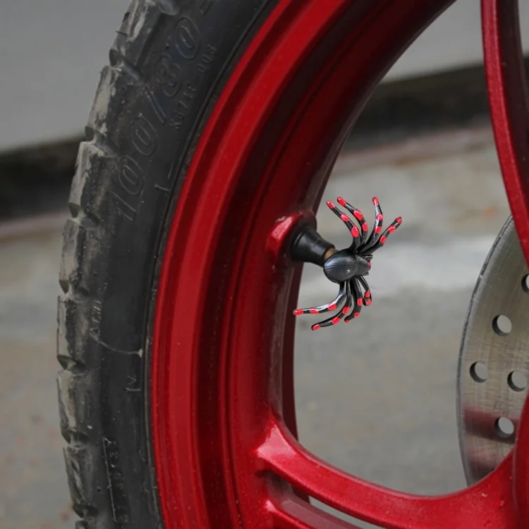 CMS8460R_6.webp 2 PCS Universal Spider Shape Car Motor Bicycle Tire Valve Caps - Image 7