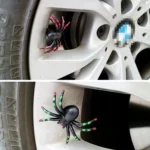 4 PCS Universal Spider Shape Car Motor Bicycle Tire Valve Caps - Image 8