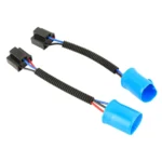 1 Pair 9007 Male to H4 Female Bulb Holder Base Male Socket with Wire - Image 2