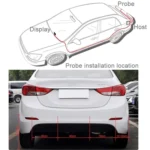 Car Buzzer Reverse Backup Radar System - Premium Quality 2 Parking Sensors Car Reverse Backup Radar System with LCD Display(Black) - Image 10