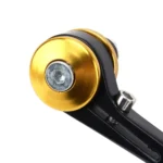 2 PCS Motorcycle Universal ABS Shell Holder Oval Shape Rear VIew Mirror - Image 4