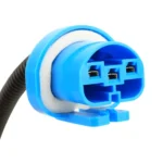 1 Pair H4 Male to 9007 Female Bulb Holder Base Male Socket with Wire - Image 3