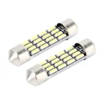 2 PCS 2W 100 LM 6000K 36MM Bicuspid Port Car Dome Lamp LED Reading Light with 16 SMD-4014 LED Lamps, DC 12V - Image 2