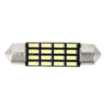 2 PCS 2W 100 LM 6000K 36MM Bicuspid Port Car Dome Lamp LED Reading Light with 16 SMD-4014 LED Lamps, DC 12V - Image 4