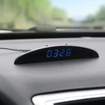 2 in 1 Car LED Digital Display Thermometer Clock(Blue) - Image 6