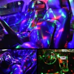 D33 5W USB Charging RGB Car Decoration Portable DJ Light Sound Activated Rotating Strobe Effect Atmosphere Light Star Music Light Lamp, DC 5V - Image 9