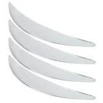 4 PCS Universal Car Auto Plastic Body Bumper Guard Protector Strip Sticker(Silver) - Image 2