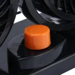 HUXIN HX-T304 10W 360 Degree Adjustable Rotation Two Head Low Noise Mini Electric Car Fan, DC 24V - Image 4