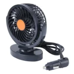 HUXIN HX-T306 6W 360 Degree Adjustable Rotation Low Noise Mini Electric Car Fan, DC 24V - Image 2