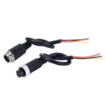 2 PCS M12 Car Auto Monitor Camera DVR Male and Female 4 Pin Video Power Extension Cable Cord, Length: 22cm - Image 2