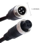 2 PCS M12 Car Auto Monitor Camera DVR Male and Female 4 Pin Video Power Extension Cable Cord, Length: 22cm - Image 3