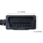 Car Auto 16Pin OBDII Charging Cable Mini 5 Pin USB Power Adapter with Switch Button for GPS Tablet E-dog Phone, Cable Length: 3.4m - Image 4