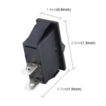 Car Auto Universal DIY 2 Pin Boat Cap OFF- ON Push Button - Image 3