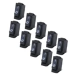 10 PCS Car Auto Universal DIY 2 Pin Boat Cap OFF- ON Push Button - Image 2