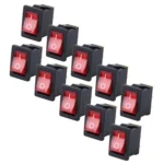 10 PCS Car Auto Universal DIY 3 Pin Boat Cap OFF- ON Push Button - Image 2