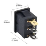 10 PCS Car Auto Universal DIY 3 Pin Boat Cap OFF- ON Push Button - Image 3