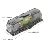 Car Auto Fuse Holder Blade Fuse Holder Bolt-on Fuse Holder with 100A Fuse for Car Audio - Image 2