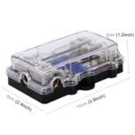 Car Auto 60A 1 in 3 Ways Glass Fuse Holder Blade Fuse Holder for Car Audio Amplifier - Image 3