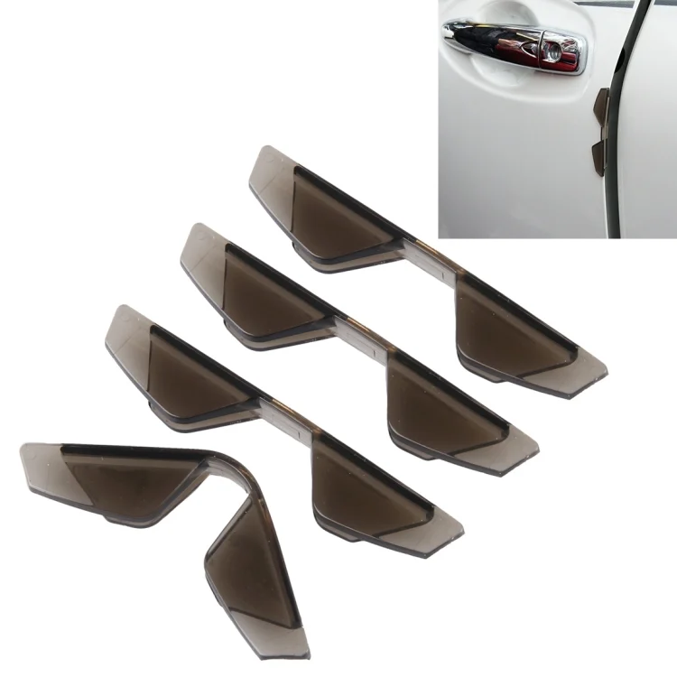 CMS8878C.webp 3R 3R-2107 4 PCS Rubber Car Side Door Edge Free Bending Protection Guards Cover Trims Stickers - Image 1