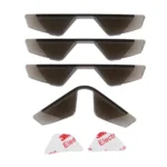 3R 3R-2107 4 PCS Rubber Car Side Door Edge Free Bending Protection Guards Cover Trims Stickers - Image 5