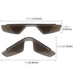 3R 3R-2107 4 PCS Rubber Car Side Door Edge Free Bending Protection Guards Cover Trims Stickers - Image 6