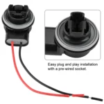 1 Pair 3156 Bulb Holder Base Female Socket with Wire - Image 7