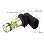 9005 10W 600 LM 3000K Car Fog Lights with 20 SMD-2835 LED Lamps, DC 12V(Gold Light) - Image 5