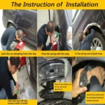 2 PCS Car Auto D Type Shock Absorber Spring Bumper Power Cushion Buffer, Spring Spacing: 22mm, Colloid Height: 43mm - Image 9