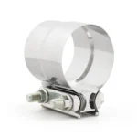 4 inch Car Turbo Exhaust Downpipe Stainless Steel Lap Joint Band Clamp - Image 2