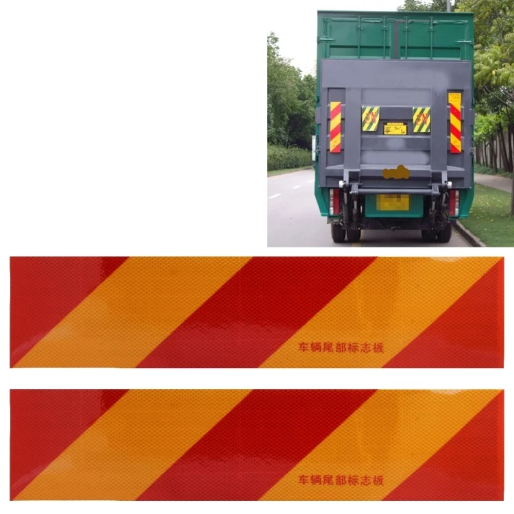 CMS9131.webp 2 PCS Car Auto 56cm × 13cm Rear Warning Sign Sticker For Truck and Van - Image 1