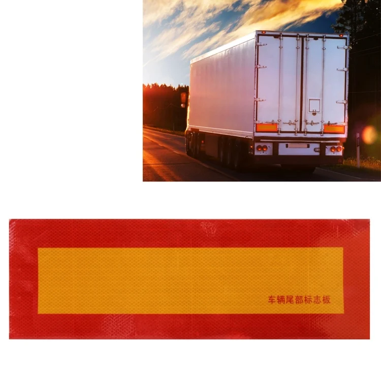 CMS9180.webp Car Auto Aluminum 55cm × 19cm Rear Warning Sign Sticker for Truck and Van - Image 1