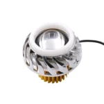 Motorcycle 30W DC 12V-85V LED Headlight Lens Built-in Whirlwind Double Aperture Angle Eyes + Devil Eye - Image 2