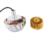 Motorcycle 30W DC 12V-85V LED Headlight Lens Built-in Whirlwind Double Aperture Angle Eyes + Devil Eye - Image 4