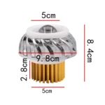 Motorcycle 30W DC 12V-85V LED Headlight Lens Built-in Whirlwind Double Aperture Angle Eyes + Devil Eye - Image 5