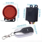 Motorcycle Smart Unidirectional Security Alarm System with Remote Control / Key - Image 3