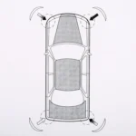 4 PCS Universal Car Auto Plastic Wrap Rubber Front Rear Body Bumper Guard Protector Strip Sticker - Image 8