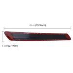 4 PCS Universal Car Auto Plastic Wrap Rubber Front Rear Body Bumper Guard Protector Strip Sticker - Image 3
