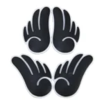 4 PCS Angel Wing Shape Cartoon Style PVC Car Auto Protection Anti-scratch Door Guard Decorative Sticker - Image 2